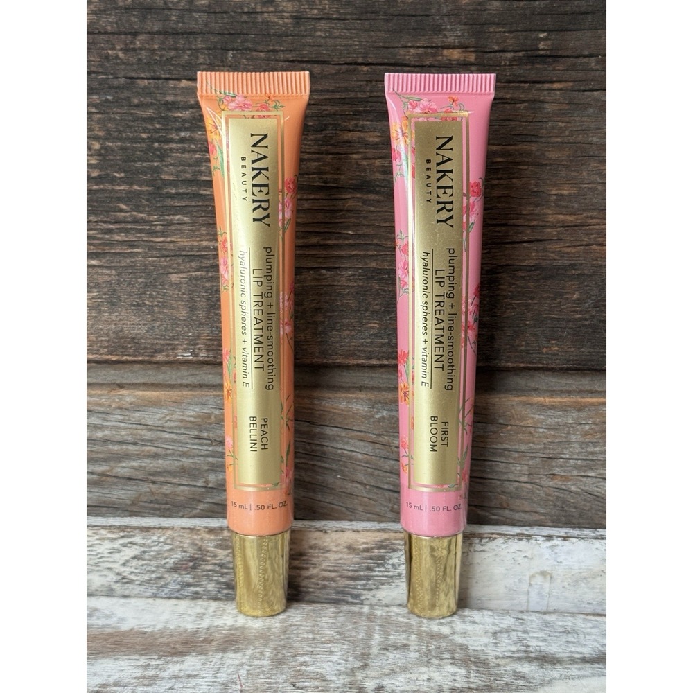 Nakery Plumping Lip Treatment Duo Peach Bellini + First Bloom | TikTok Viral $32
